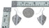 Native American Genuine Sterling Silver Hook Dangle Earrings JX123137
